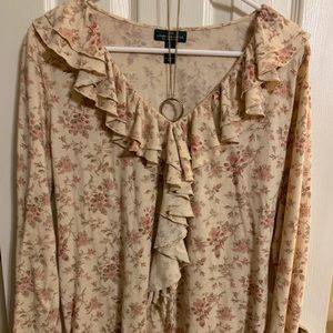 Ralph Lauren flowered long sleeve top